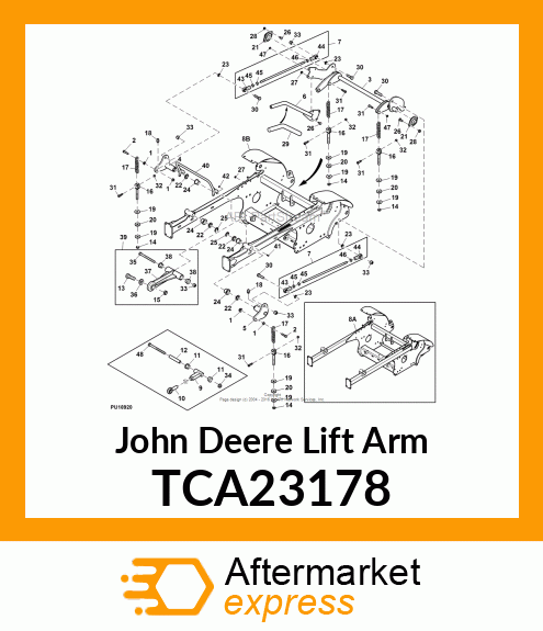 LIFT ARM, WELDMENT TCA23178