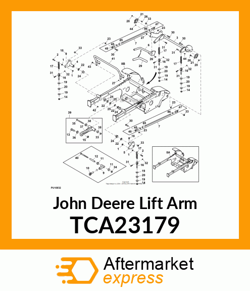 LIFT ARM, DECK RIGHT WELDMENT TCA23179