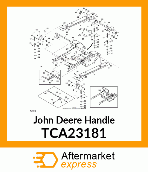 HANDLE, DECK LIFT TCA23181