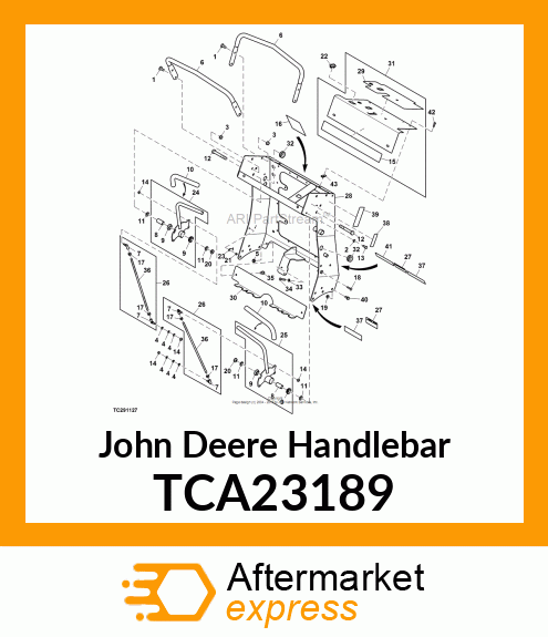 HANDLEBAR, STATIONARY 600R amp; 600B TCA23189