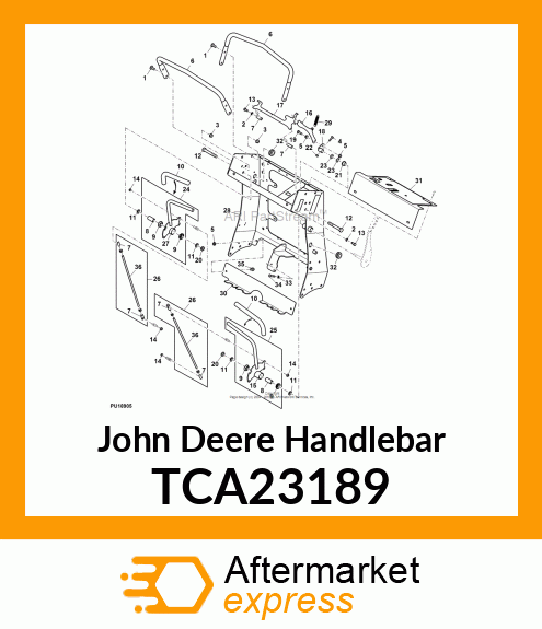 HANDLEBAR, STATIONARY 600R amp; 600B TCA23189