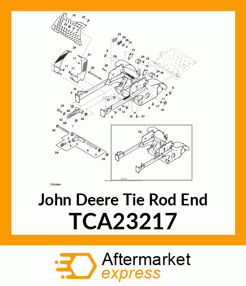 ROD END, 3/4 TCA23217