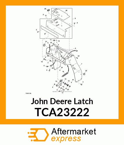 LATCH, WELDMENT TCA23222