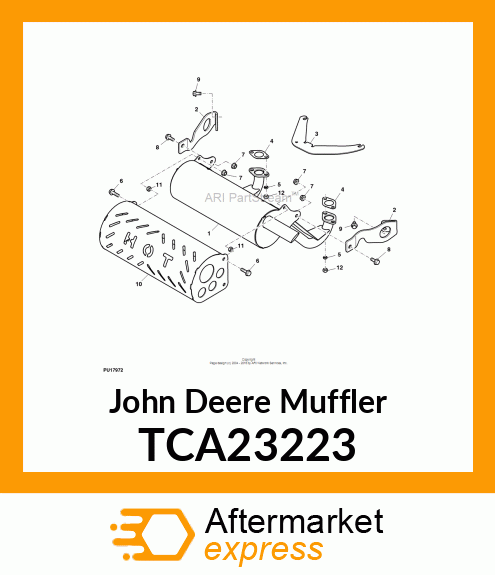 MUFFLER, KMM 22HP 23HP TCA23223