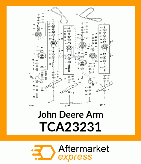 ARM, IDLER ARM WELDMENT LEFT TCA23231