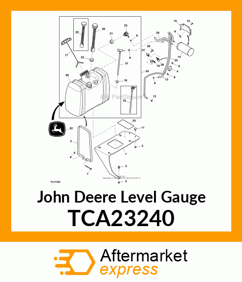 FUEL LEVEL GAUGE, WAND TYPE TCA23240