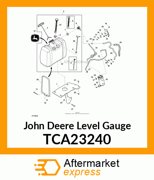 FUEL LEVEL GAUGE, WAND TYPE TCA23240