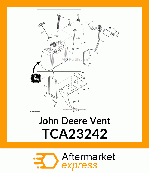 FUEL, REMOTE VENT WITH INTERNAL VAL TCA23242