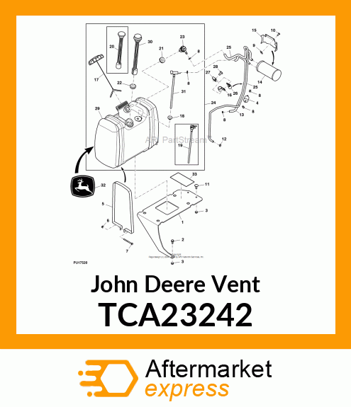 FUEL, REMOTE VENT WITH INTERNAL VAL TCA23242