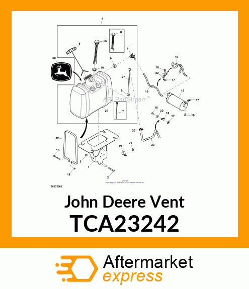 FUEL, REMOTE VENT WITH INTERNAL VAL TCA23242