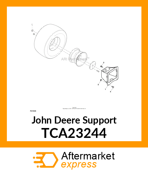 SUPPORT, WHEEL MOTOR TCA23244