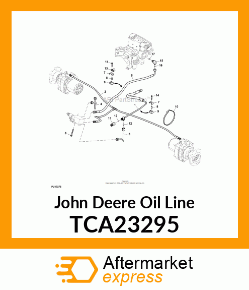 LINE, OIL, STEER TO BYPASS TCA23295