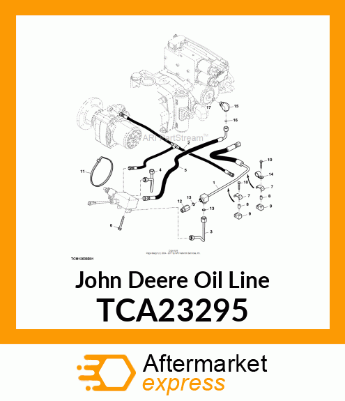 LINE, OIL, STEER TO BYPASS TCA23295