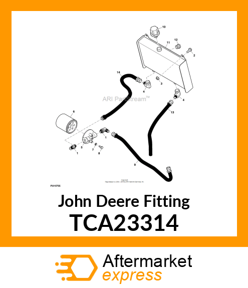 ELBOW FITTING, ELBOW, 90 DEGREE, WI TCA23314