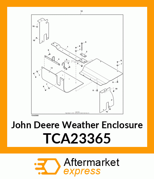 KIT, 1400/1565 VEHICLE ENCLOSURE TCA23365