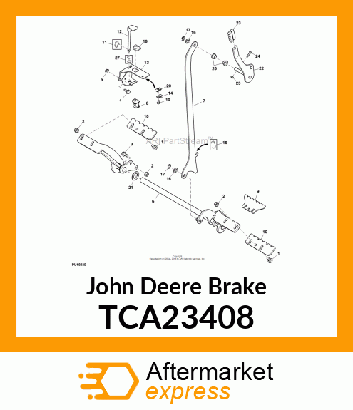 BRAKE, BAR WELDMENT TCA23408