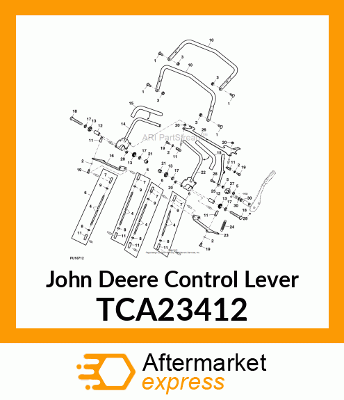 CONTROL LEVER, LOCK TCA23412