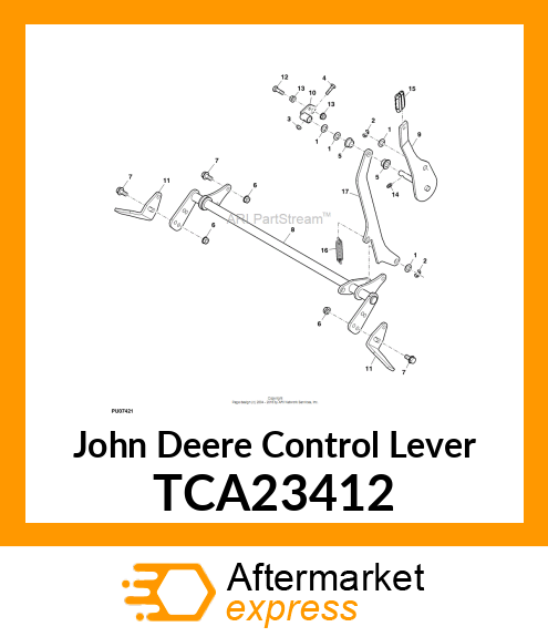 CONTROL LEVER, LOCK TCA23412