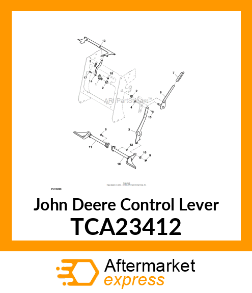 CONTROL LEVER, LOCK TCA23412