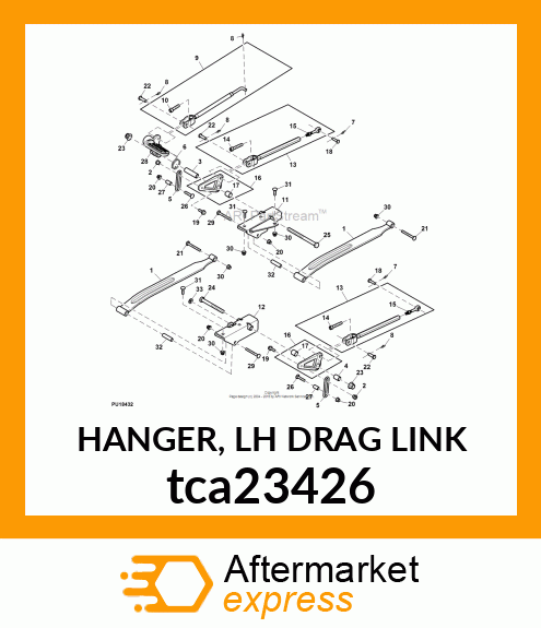 HANGER, LH DRAG LINK tca23426