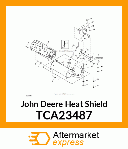 HEAT SHIELD, EFI WELDMENT TCA23487