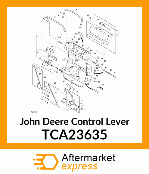 LEVER, RIGHT CONTROL TCA23635