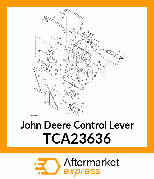 LEVER, LEFT CONTROL TCA23636