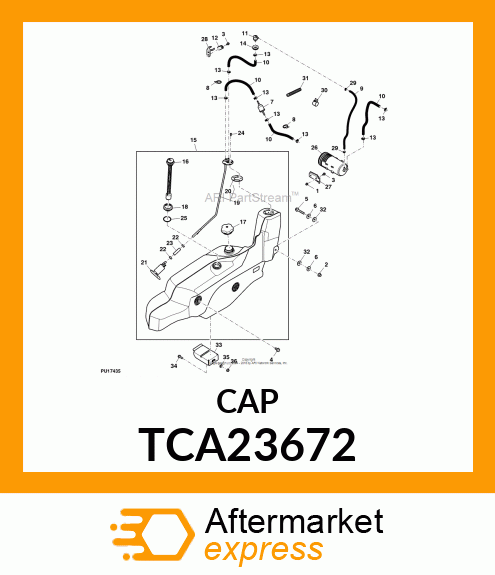 FILLER CAP TCA23672