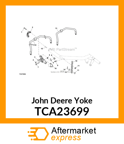 YOKE KIT, WITH BALL, TRI TCA23699