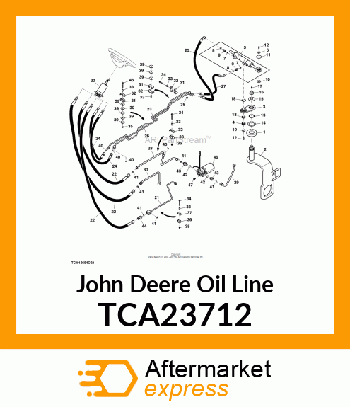 OIL LINE, STEERING TANK TO FILTER TCA23712