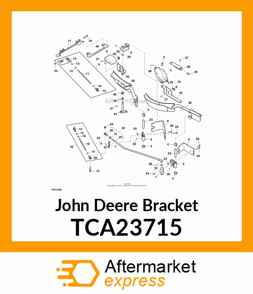 BRACKET, MOD BAFFLE PIVOT BRACKET TCA23715