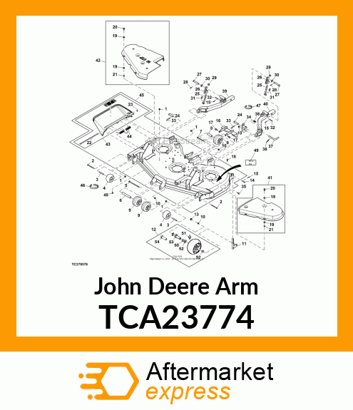 LIFT ARM, DECK LIFT ARM, ASSEMBLY 1 TCA23774