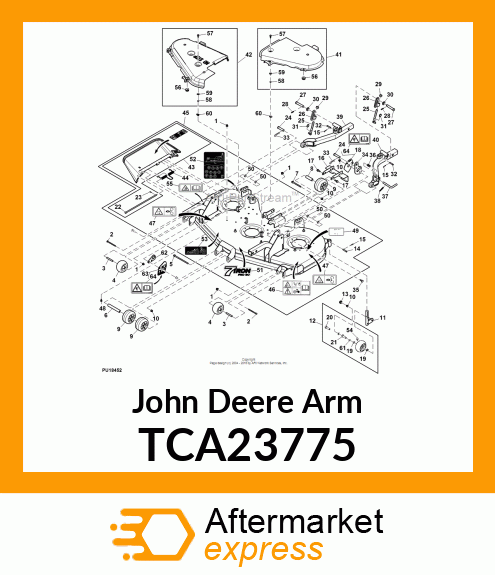 LIFT ARM, DECK LIFT ARM, ASSEMBLY 1 TCA23775