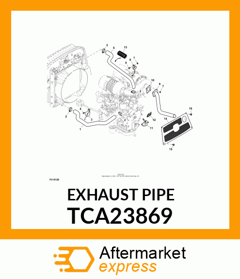 EXHAUST PIPE TCA23869