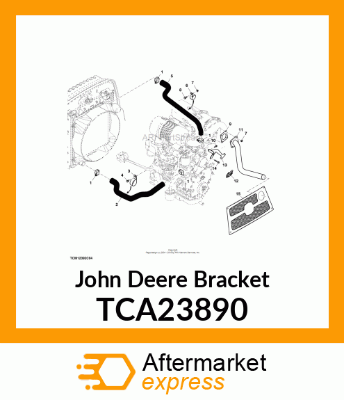 BRACKET, EXHAUST SUPPORT TCA23890