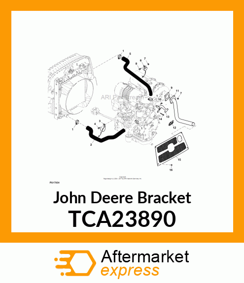 BRACKET, EXHAUST SUPPORT TCA23890