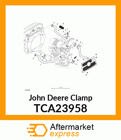 CLAMP, EXHAUST ASSEMBLY TCA23958