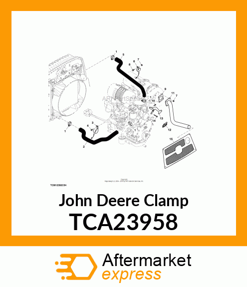 CLAMP, EXHAUST ASSEMBLY TCA23958