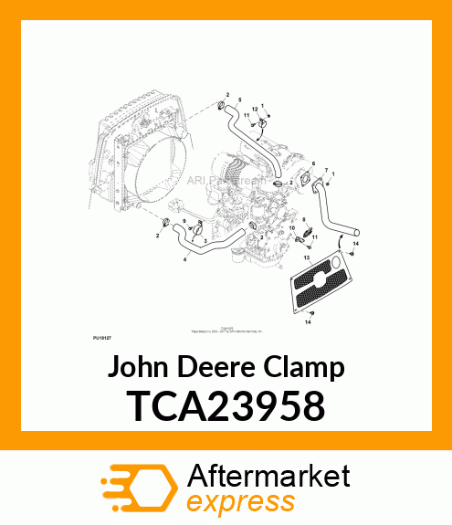 CLAMP, EXHAUST ASSEMBLY TCA23958