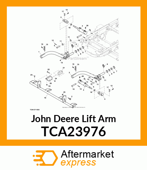 LIFT ARM, WELDED FRONT RIGHT TCA23976