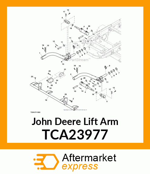 LIFT ARM, WELDED FRONT CENTER TCA23977