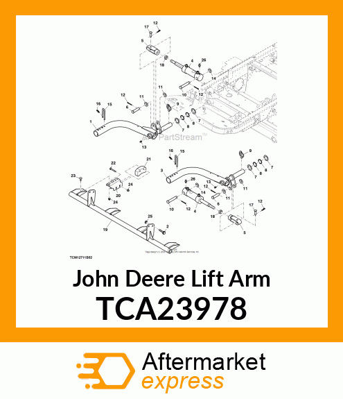 LIFT ARM, WELDED FRONT LEFT TCA23978