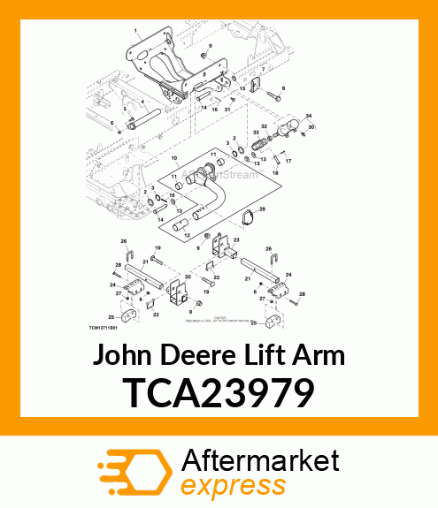 LIFT ARM, WELDED FRONT RIGHT TCA23979