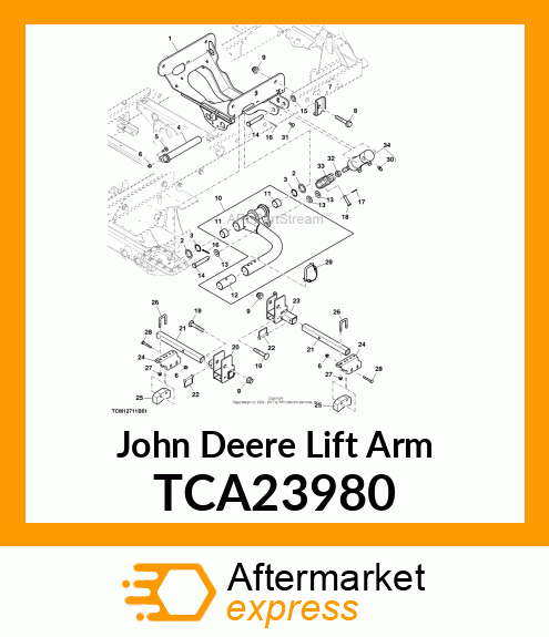 LIFT ARM, WELDED REAR LEFT TCA23980