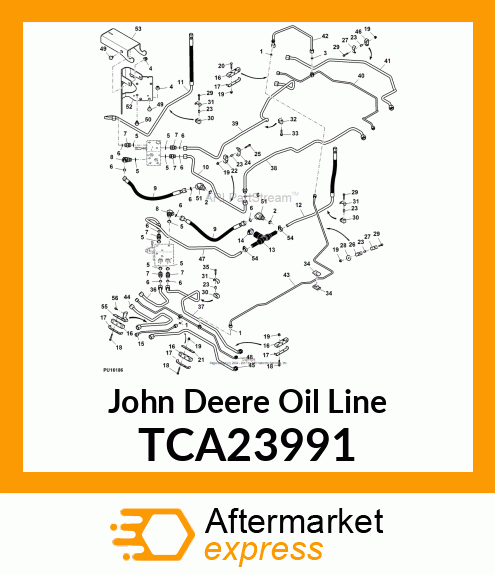 OIL LINE, MOW VALVE TO FRONT RIGHT TCA23991