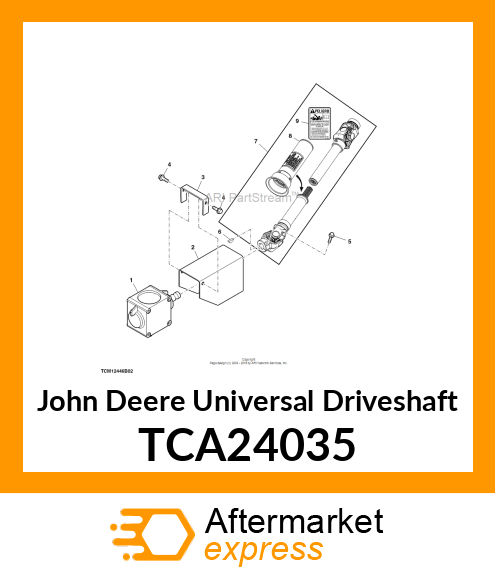 UNIVERSAL DRIVESHAFT, FM 1500 DOMES TCA24035