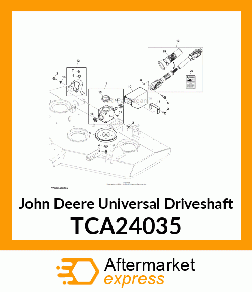 UNIVERSAL DRIVESHAFT, FM 1500 DOMES TCA24035