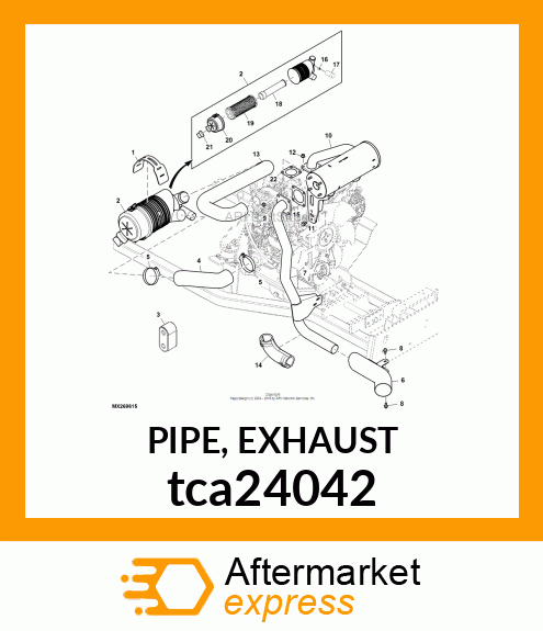 PIPE, EXHAUST tca24042