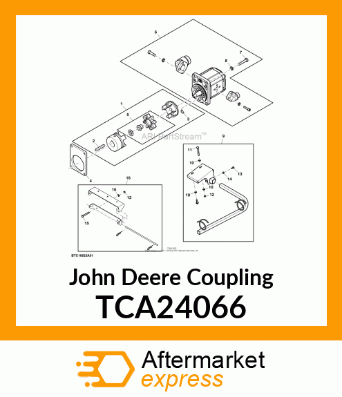 COUPLING, TORSIONALLY FLEXIBLE JAW TCA24066