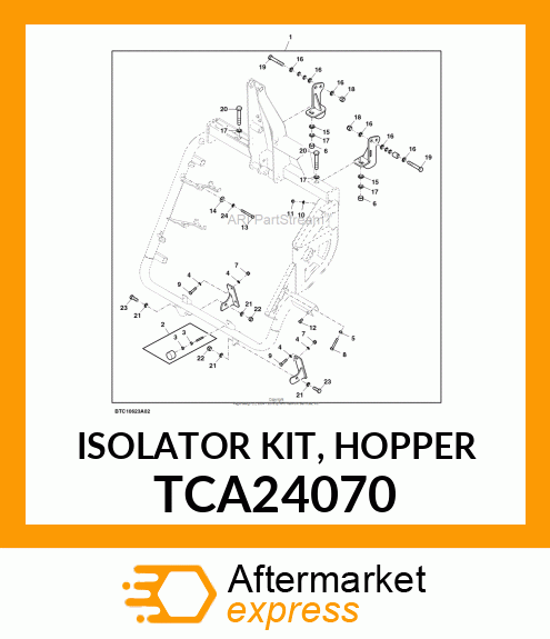 ISOLATOR KIT, HOPPER TCA24070